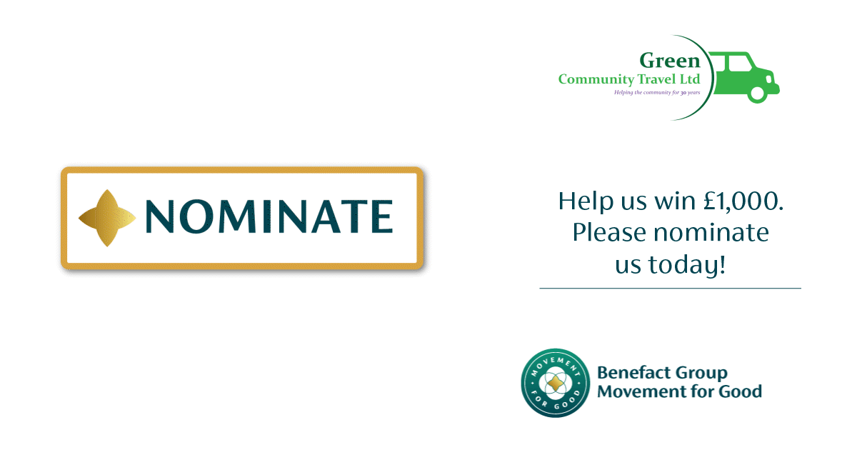 an image asking to please nominate GCT with the Benefact Groups Movement for change  